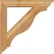 Ekena Millwork Funston Traditional Rough Sawn Bracket w/ Offset Brace, Western Red Cedar, 6"W x 32"D x 32"H BKT0604X32X32FST01RWR - alternate 2